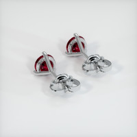 <span>0.92</span>&nbsp;<span class="tooltip-light">Ct.Tw.<span class="tooltiptext">Total Carat Weight</span></span> Ruby Earrings, Platinum 950 4