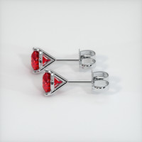 <span>0.98</span>&nbsp;<span class="tooltip-light">Ct.Tw.<span class="tooltiptext">Total Carat Weight</span></span> Ruby Earrings, Platinum 950 3