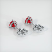 <span>0.98</span>&nbsp;<span class="tooltip-light">Ct.Tw.<span class="tooltiptext">Total Carat Weight</span></span> Ruby Earrings, Platinum 950 4