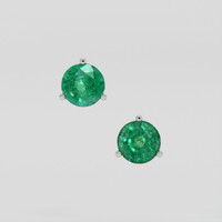 <span>2.80</span> <span class="tooltip-light">Ct.Tw.<span class="tooltiptext">Total Carat Weight</span></span> Emerald Earrings, Platinum 950 1