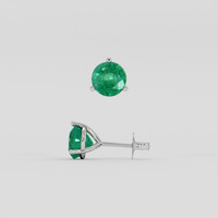 <span>2.80</span>&nbsp;<span class="tooltip-light">Ct.Tw.<span class="tooltiptext">Total Carat Weight</span></span> Emerald Earrings, Platinum 950 2