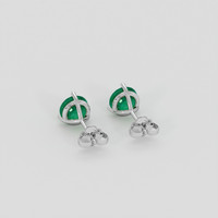 <span>2.80</span> <span class="tooltip-light">Ct.Tw.<span class="tooltiptext">Total Carat Weight</span></span> Emerald Earrings, Platinum 950 4
