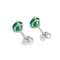 1.25 Ct.Tw. Emerald Earrings, Platinum 950 4