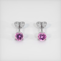 <span>0.61</span>&nbsp;<span class="tooltip-light">Ct.Tw.<span class="tooltiptext">Total Carat Weight</span></span> Sapphire Earrings, Platinum 950 1