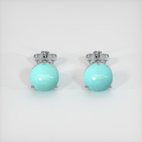 <span>0.87</span>&nbsp;<span class="tooltip-light">Ct.Tw.<span class="tooltiptext">Total Carat Weight</span></span> Gemstone Earrings, Platinum 950 1