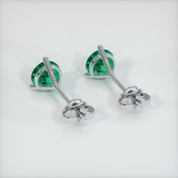 <span>0.27</span>&nbsp;<span class="tooltip-light">Ct.Tw.<span class="tooltiptext">Total Carat Weight</span></span> Emerald Earrings, Platinum 950 4