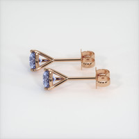 <span>0.60</span>&nbsp;<span class="tooltip-light">Ct.Tw.<span class="tooltiptext">Total Carat Weight</span></span> Sapphire Earrings, 14K Rose Gold 3