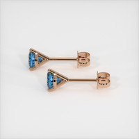 <span>0.69</span>&nbsp;<span class="tooltip-light">Ct.Tw.<span class="tooltiptext">Total Carat Weight</span></span> Sapphire Earrings, 14K Rose Gold 3