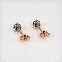 <span>0.69</span>&nbsp;<span class="tooltip-light">Ct.Tw.<span class="tooltiptext">Total Carat Weight</span></span> Sapphire Earrings, 14K Rose Gold 4