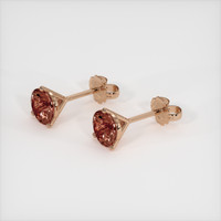 <span>1.85</span>&nbsp;<span class="tooltip-light">Ct.Tw.<span class="tooltiptext">Total Carat Weight</span></span> Sapphire Earrings, 14K Rose Gold 2