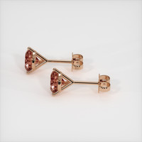 <span>1.85</span>&nbsp;<span class="tooltip-light">Ct.Tw.<span class="tooltiptext">Total Carat Weight</span></span> Sapphire Earrings, 14K Rose Gold 3