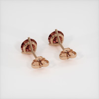 <span>1.85</span>&nbsp;<span class="tooltip-light">Ct.Tw.<span class="tooltiptext">Total Carat Weight</span></span> Sapphire Earrings, 14K Rose Gold 4