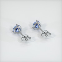 <span>0.60</span>&nbsp;<span class="tooltip-light">Ct.Tw.<span class="tooltiptext">Total Carat Weight</span></span> Sapphire Earrings, 14K White Gold 4