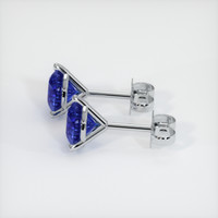 <span>3.20</span>&nbsp;<span class="tooltip-light">Ct.Tw.<span class="tooltiptext">Total Carat Weight</span></span> Sapphire Earrings, 14K White Gold 2