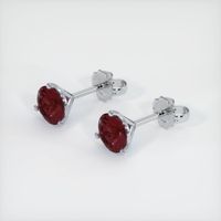 <span>2.23</span>&nbsp;<span class="tooltip-light">Ct.Tw.<span class="tooltiptext">Total Carat Weight</span></span> Ruby Earrings, 14K White Gold 3