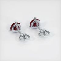 <span>2.23</span>&nbsp;<span class="tooltip-light">Ct.Tw.<span class="tooltiptext">Total Carat Weight</span></span> Ruby Earrings, 14K White Gold 4