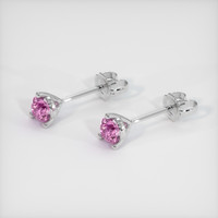 <span>0.61</span>&nbsp;<span class="tooltip-light">Ct.Tw.<span class="tooltiptext">Total Carat Weight</span></span> Sapphire Earrings, 14K White Gold 2
