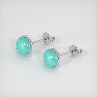 <span>0.87</span>&nbsp;<span class="tooltip-light">Ct.Tw.<span class="tooltiptext">Total Carat Weight</span></span> Gemstone Earrings, 14K White Gold 2