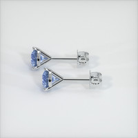 <span>0.60</span>&nbsp;<span class="tooltip-light">Ct.Tw.<span class="tooltiptext">Total Carat Weight</span></span> Sapphire Earrings, 18K White Gold 3
