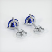 <span>3.20</span>&nbsp;<span class="tooltip-light">Ct.Tw.<span class="tooltiptext">Total Carat Weight</span></span> Sapphire Earrings, 18K White Gold 4