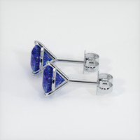 <span>3.37</span>&nbsp;<span class="tooltip-light">Ct.Tw.<span class="tooltiptext">Total Carat Weight</span></span> Sapphire Earrings, 18K White Gold 2