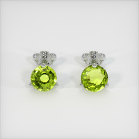 1.92 Ct.Tw. Gemstone Earrings, 18K White Gold 1