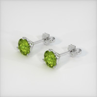 1.92 Ct.Tw. Gemstone Earrings, 18K White Gold 2