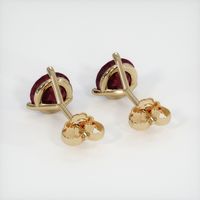 3.90 Ct.Tw. Ruby Earrings, 14K Yellow Gold 4
