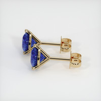 <span>3.37</span>&nbsp;<span class="tooltip-light">Ct.Tw.<span class="tooltiptext">Total Carat Weight</span></span> Sapphire Earrings, 14K Yellow Gold 2