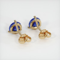 <span>3.37</span>&nbsp;<span class="tooltip-light">Ct.Tw.<span class="tooltiptext">Total Carat Weight</span></span> Sapphire Earrings, 14K Yellow Gold 4