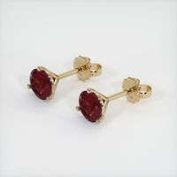 2.23 Ct.Tw. Ruby Earrings, 14K Yellow Gold 3