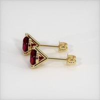 <span>1.16</span>&nbsp;<span class="tooltip-light">Ct.Tw.<span class="tooltiptext">Total Carat Weight</span></span> Ruby Earrings, 14K Yellow Gold 3