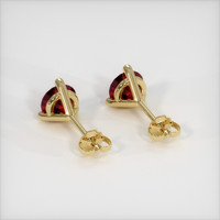 <span>1.16</span>&nbsp;<span class="tooltip-light">Ct.Tw.<span class="tooltiptext">Total Carat Weight</span></span> Ruby Earrings, 14K Yellow Gold 4