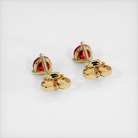 <span>0.98</span>&nbsp;<span class="tooltip-light">Ct.Tw.<span class="tooltiptext">Total Carat Weight</span></span> Ruby Earrings, 14K Yellow Gold 4