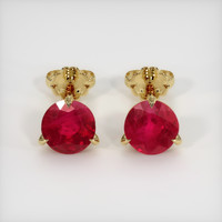 Ruby Earrings 1.34 Ct.Tw.Total Carat Weight 14K Yellow Gold Preview