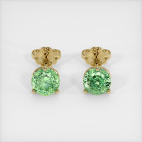 <span>1.76</span>&nbsp;<span class="tooltip-light">Ct.Tw.<span class="tooltiptext">Total Carat Weight</span></span> Gemstone Earrings, 14K Yellow Gold 1