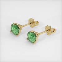 <span>0.89</span>&nbsp;<span class="tooltip-light">Ct.Tw.<span class="tooltiptext">Total Carat Weight</span></span> Gemstone Earrings, 14K Yellow Gold 2