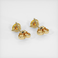<span>1.59</span>&nbsp;<span class="tooltip-light">Ct.Tw.<span class="tooltiptext">Total Carat Weight</span></span> Sapphire Earrings, 18K Yellow Gold 4