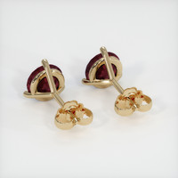 <span>2.06</span>&nbsp;<span class="tooltip-light">Ct.Tw.<span class="tooltiptext">Total Carat Weight</span></span> Ruby Earrings, 18K Yellow Gold 4