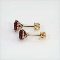 <span>1.16</span>&nbsp;<span class="tooltip-light">Ct.Tw.<span class="tooltiptext">Total Carat Weight</span></span> Ruby Earrings, 18K Yellow Gold 2