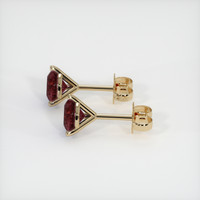<span>2.23</span>&nbsp;<span class="tooltip-light">Ct.Tw.<span class="tooltiptext">Total Carat Weight</span></span> Ruby Earrings, 18K Yellow Gold 2