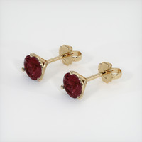 <span>2.23</span>&nbsp;<span class="tooltip-light">Ct.Tw.<span class="tooltiptext">Total Carat Weight</span></span> Ruby Earrings, 18K Yellow Gold 3