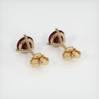 <span>1.16</span>&nbsp;<span class="tooltip-light">Ct.Tw.<span class="tooltiptext">Total Carat Weight</span></span> Ruby Earrings, 18K Yellow Gold 4