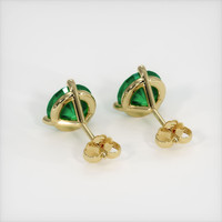 <span>3.23</span>&nbsp;<span class="tooltip-light">Ct.Tw.<span class="tooltiptext">Total Carat Weight</span></span> Emerald Earrings, 18K Yellow Gold 4