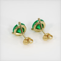2.99 Ct.Tw. Emerald Earrings, 18K Yellow Gold 4
