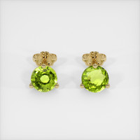 1.92 Ct.Tw. Gemstone Earrings, 18K Yellow Gold 1