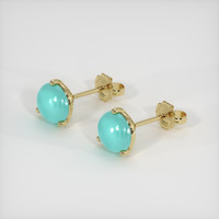 <span>0.87</span>&nbsp;<span class="tooltip-light">Ct.Tw.<span class="tooltiptext">Total Carat Weight</span></span> Gemstone Earrings, 18K Yellow Gold 2