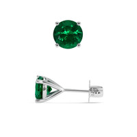 1.94 Ct.Tw. Emerald Earrings, Platinum 950 2