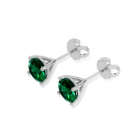 1.94 Ct.Tw. Emerald Earrings, Platinum 950 3