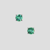 <span>0.50</span> <span class="tooltip-light">Ct.Tw.<span class="tooltiptext">Total Carat Weight</span></span> Emerald Earrings, Platinum 950 1
